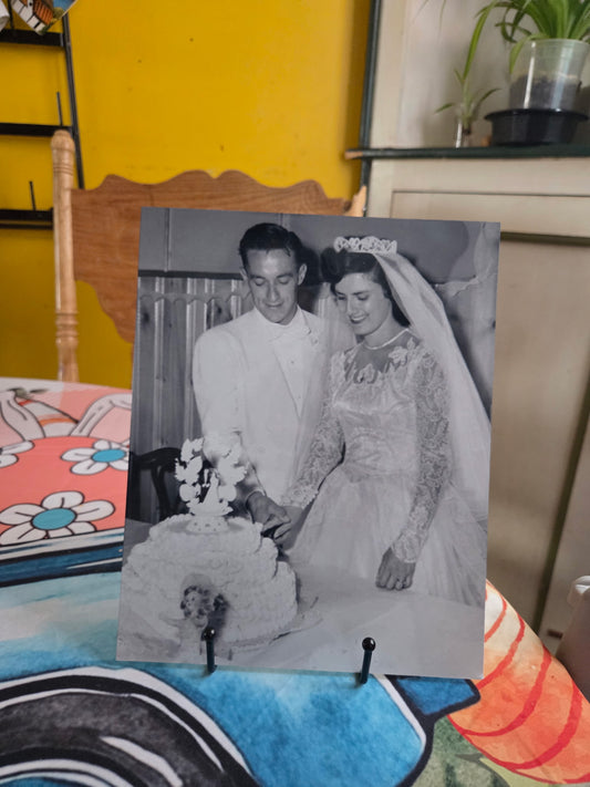 Custom 8x10 Aluminum Photo Print – with Stand