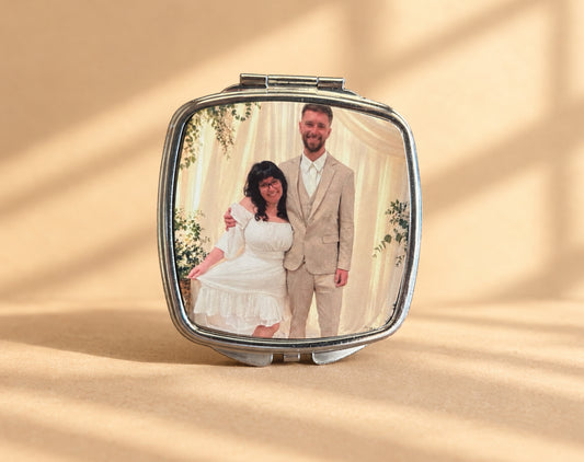 Personalized Photo Compact Mirror