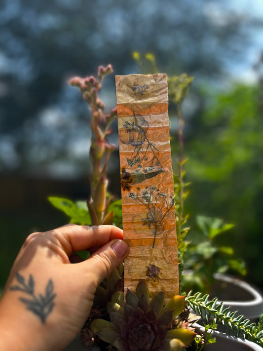 Pressed Floral Book Marks